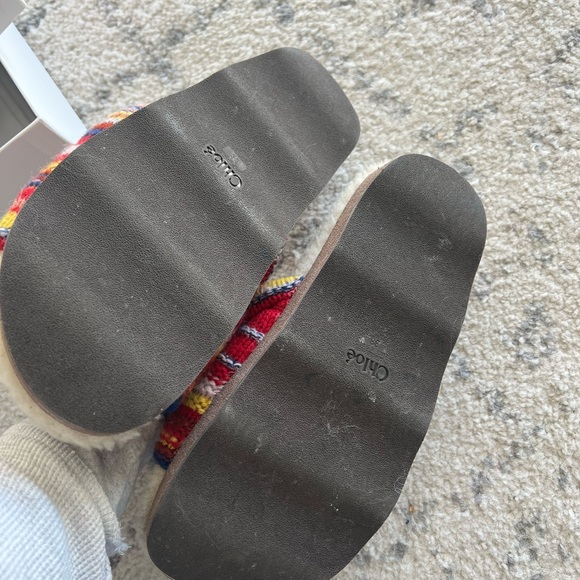 Chloe wavy shearling platform Sandals - Picture 5 of 5